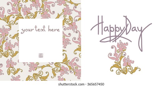 illustration; vector; design; figure; decorative; twigs and leaves;