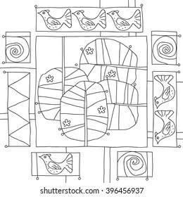 illustration; vector; design; figure; nature; sketch; drawing; doodle; plant;