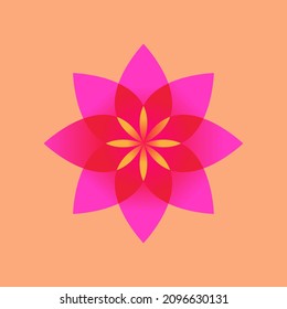 illustration vector design of flower logo