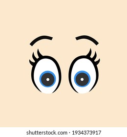 Illustration vector design of funny cartoon face in minimalist concept. Suitable for thrift or kids t-shirt. 