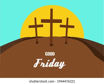 Ilustración de diseño vectorial de buen viernes, buena para tarjeta de saludo.