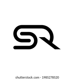 illustration vector design graphic of logo letter sr