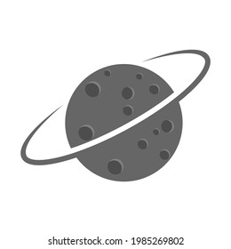illustration vector design graphic of planet logo