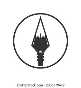 illustration vector design graphic of spear logo