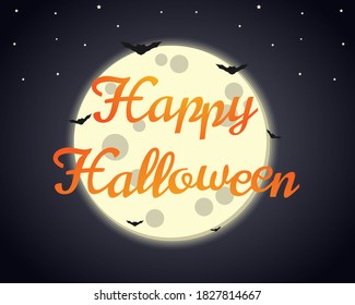 Illustration vector design of Halloween background template
