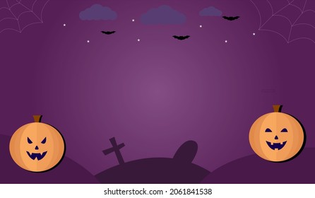 Illustration vector design of halloween background