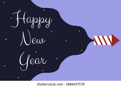 Illustration vector design of happy new year background