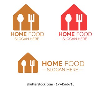 Illustration vector design of home food logo template for business