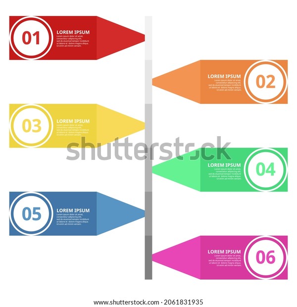 Illustration Vector Design Infographic Flow Chart Stock Vector (Royalty