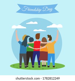 Illustration vector design of international day of friendship