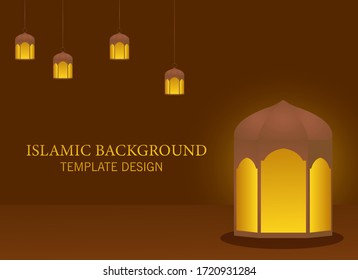 Illustration vector design of Islamic Background