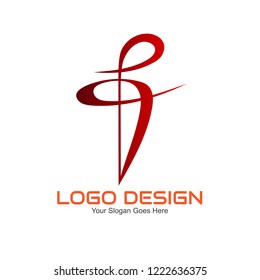 Illustration vector design letter for logo template