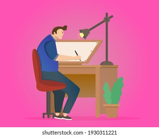 Dibujo de un vector de ilustración: