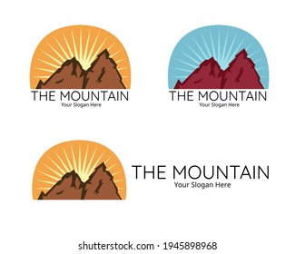 Illustration vector design of mountain logo for your business or company