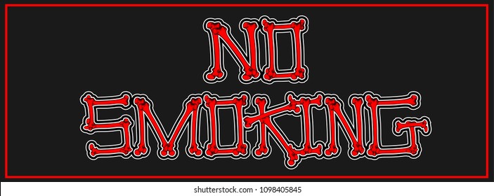 Illustration vector design, No smoking campaign in World No Tobacco Day, Skull concept. for timeline and cover website.