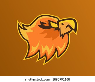 Illustration vector design of phoenix eSport logo template for your business or company