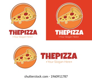 Illustration vector design of the pizza logo template for your business or company