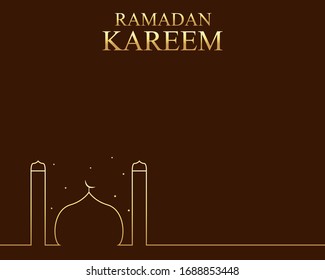 Diseño vectorial de ilustración de Ramadan Kareem