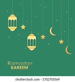 Diseño vectorial de ilustración de Ramadan Kareem