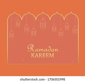 Illustration vector design of Ramadan Kareem