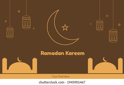 Illustration vector design of Ramadan Kareem