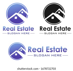Illustration vector design of real estate logo