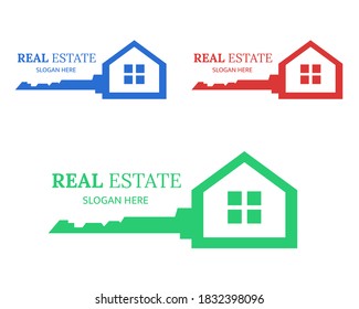 Ilustración diseño vectorial de la plantilla de logotipo inmobiliario para empresas o empresas