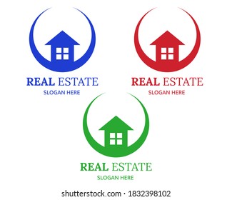 Illustration, Vektordesign der Vorlage für das Immobilienlogo für Unternehmen oder Unternehmen