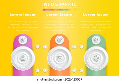 illustration vector design realistic process infographic template