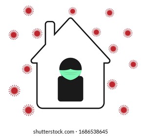 Ilustración del diseño vectorial de la residencia