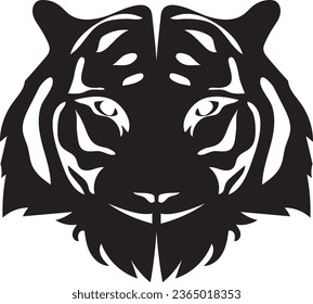 illustration vector design tiger head 