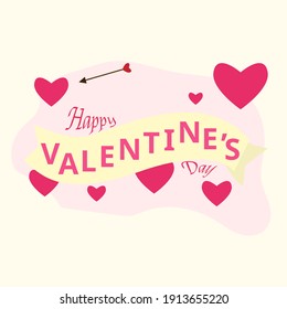 Illustration vector design of valentine's day background