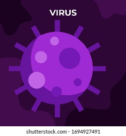 Illustration Vector Design of Virus