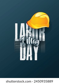 Illustration Vector Design for World Labor day 1 May with elements.