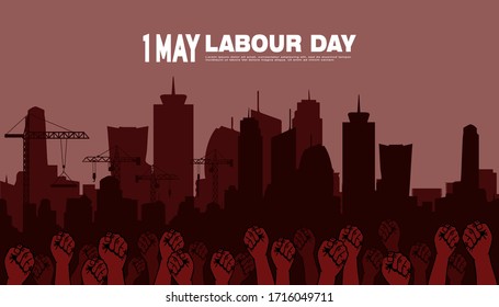 Diseño Del Vector Ilustrador Del Día Mundial Del Trabajo. Celebración del 1 de mayo