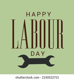 Illustration Vector Design Of  World Labour day 1 May.