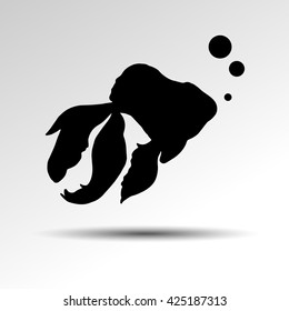Illustration vector of different kinds of Fish Silhouette