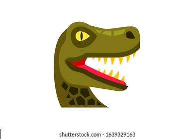 Illustration Vector of dinosaur flat design Perfect for T Shirt design,logo,sticker eps 10