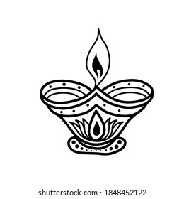 Diwali Candle Design Stock Vector (Royalty Free) 1212433744 | Shutterstock