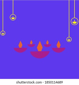 Illustration vector Diwali festival of light