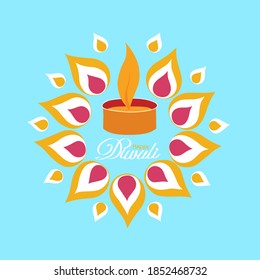 Illustration vector Diwali festival of light