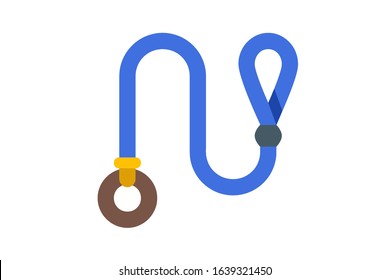 Illustration Vector of dog leash flat design Perfect for T Shirt design,logo,sticker eps 10