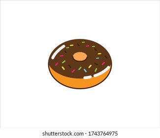 illustration vector of donuts. Where these donuts have attractive colors and this donuts vector is an education for children