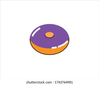 illustration vector of donuts. Where these donuts have attractive colors and this donuts vector is an education for children