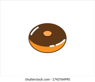 ilustración vector de donuts. Donde estos donuts tienen colores atractivos y este vector de donuts es una educación para los niños