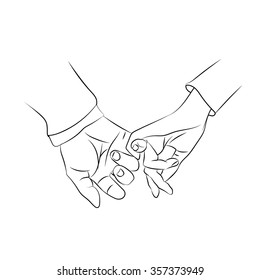 5,125 Holding hands outline couple Images, Stock Photos & Vectors ...