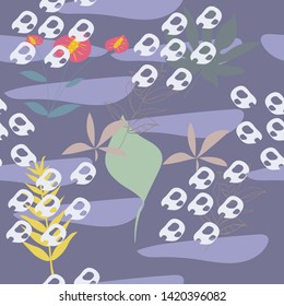 Illustration vector drawing. Flowers print pattern hand drawn watercolor vector illustration .Vector graphics.