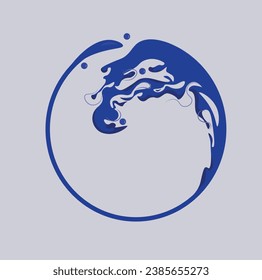 ilustración vector una gota de agua en el icono de aire