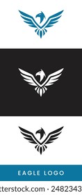 illustration vector eagle logo, eagle logo, eagle animal, wings logo, animal logo, wild animal.