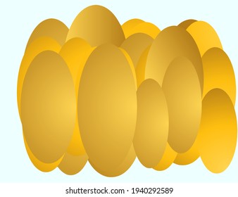 Ilustración de huevos vectoriales sobre fondo blanco.